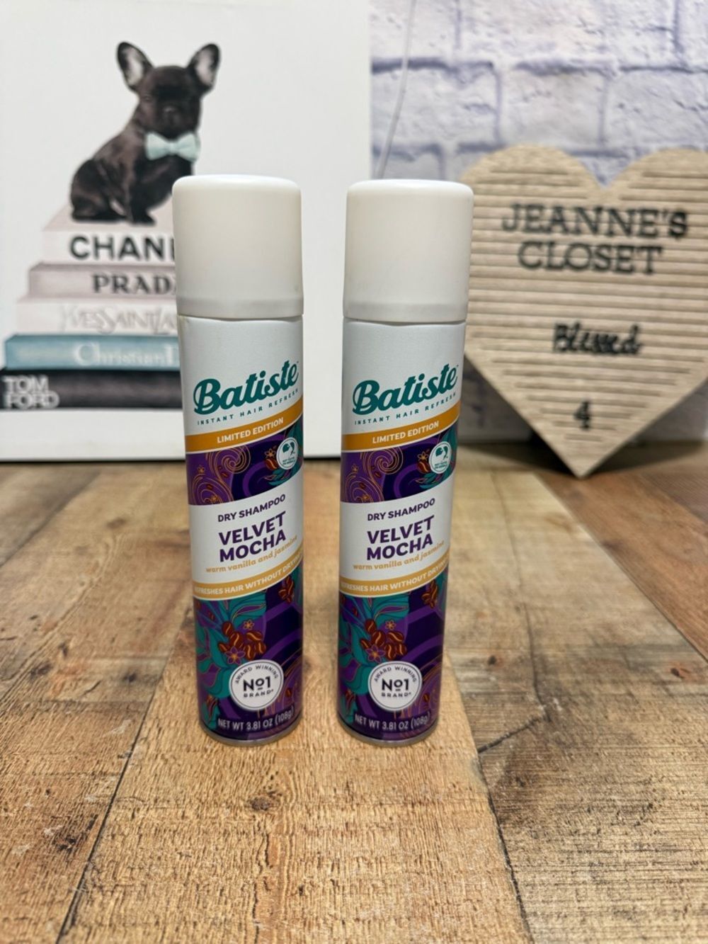 New! Batiste Velvet Mocha Dry Shampoo - 2 cans